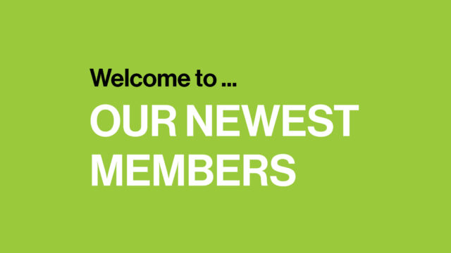 Welcome to our Newest Members