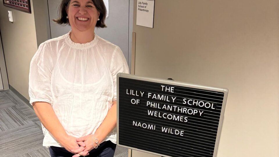 Total immersion – Visiting Scholar at the Lilly Family School of Philanthropy 