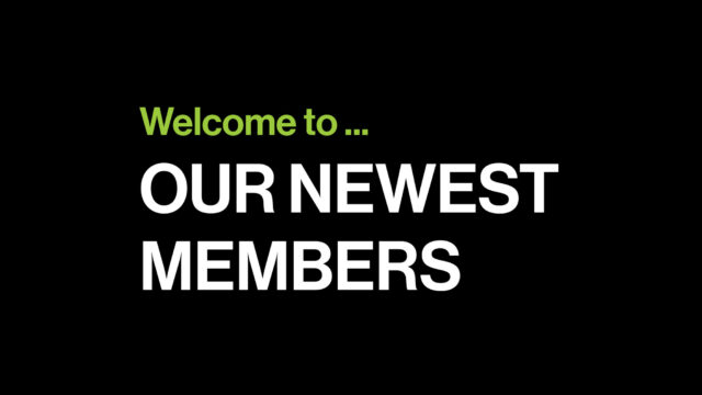 Welcome to Our Newest Members