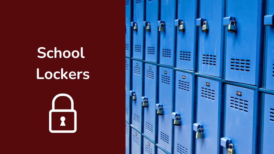 Padlocks on lockers at Fort Street