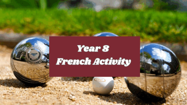 Year 8 French Activity