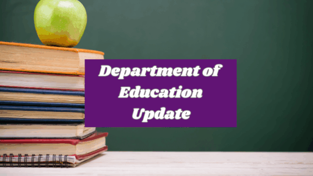 Department of Education Update