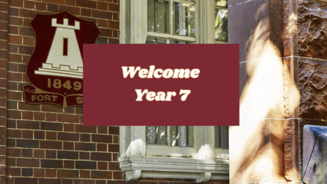 Welcoming New Year 7s