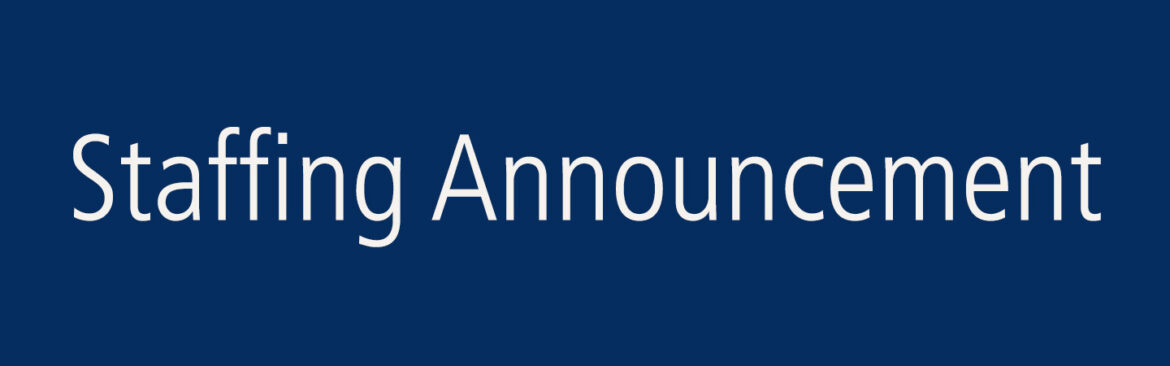 From the Head of Learning and Teaching – Staffing Announcement
