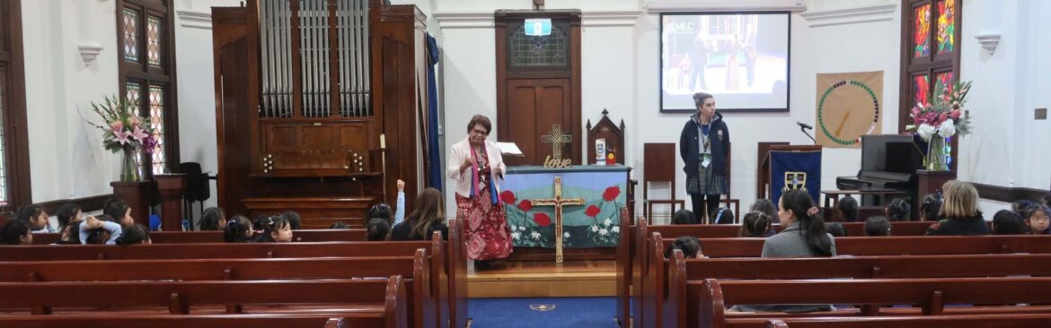 Pre-Kindergarten Attends School Chapel for the First Time