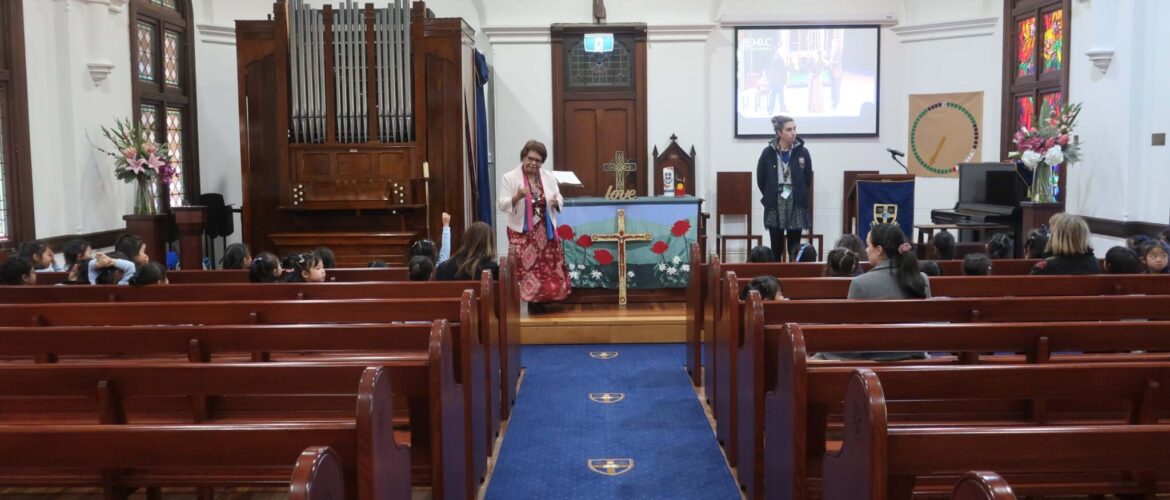 Pre-Kindergarten Attends School Chapel for the First Time