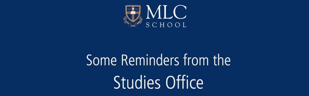 From the Studies Office – Reminders on Absentee Notifications and Lost Property