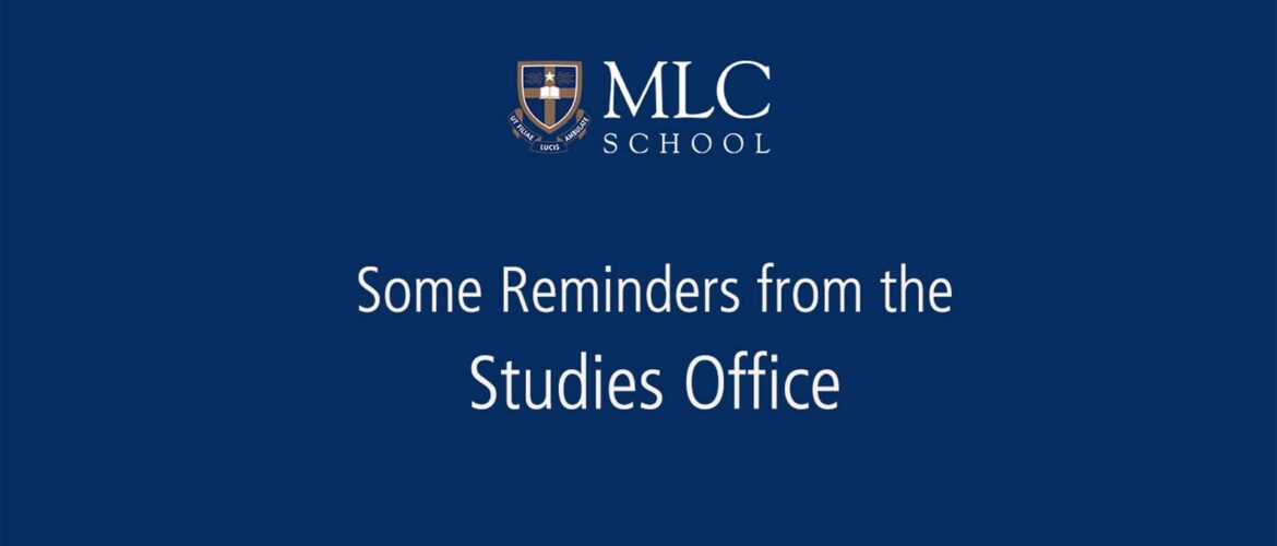 From the Studies Office – Reminders on Absentee Notifications and Lost Property