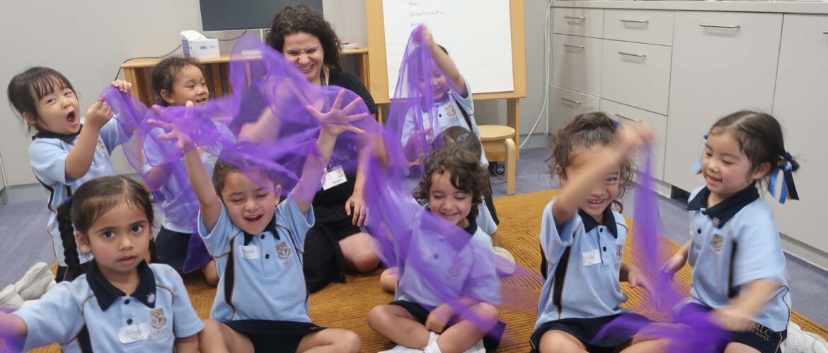 Pre-Kindergarten students meet their House Patrons