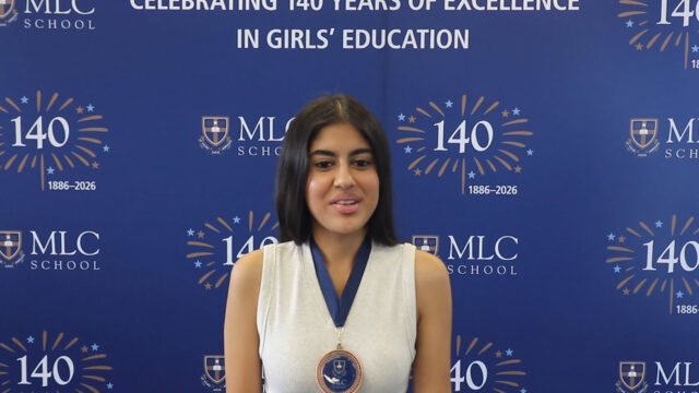 Congratulations Sophia – ATAR 99.95, Winner of the Rev Dr Charles J. Prescott Medal