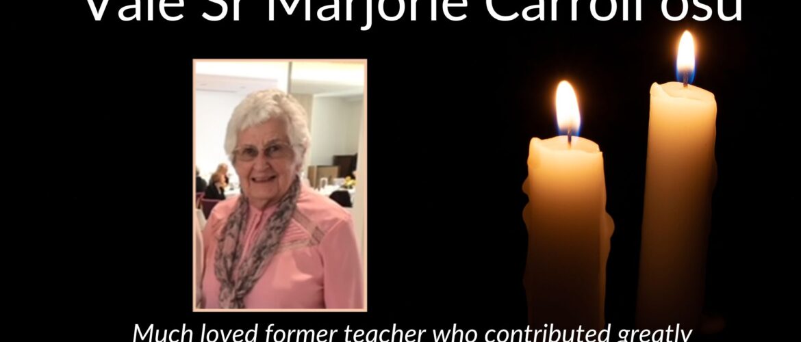 Vale: Sr Marjorie Carroll osu