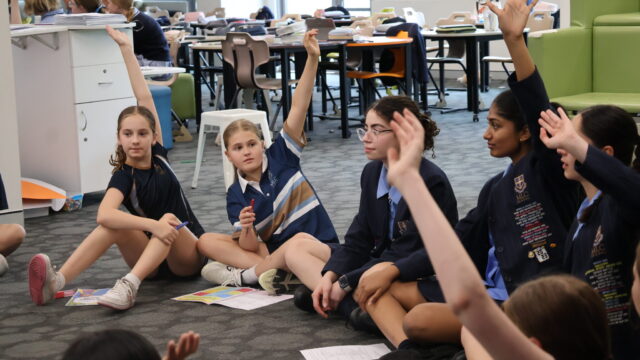 Year 11 (Year 12 2026) Leaders Guiding Year 6 Through Change