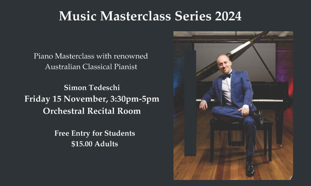 Music Masterclass Series – Simon Tedeschi
