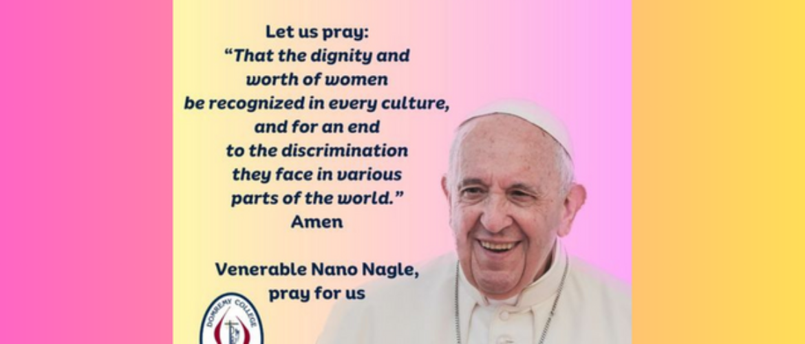 Pope Francis&#8217; April prayer intention &#8211; For the role of women