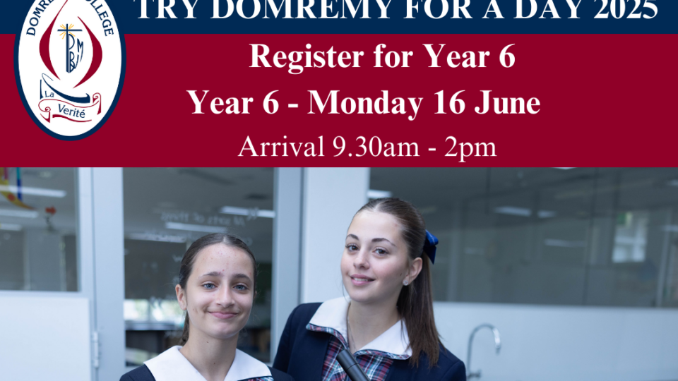Try Domremy for a Day – Year 6 students