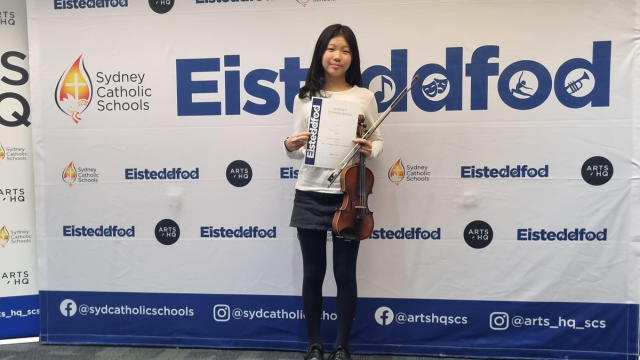 Congratulations Lara &#8211; Highly Commended Violin Solo &#8211; SCS Eisteddfod
