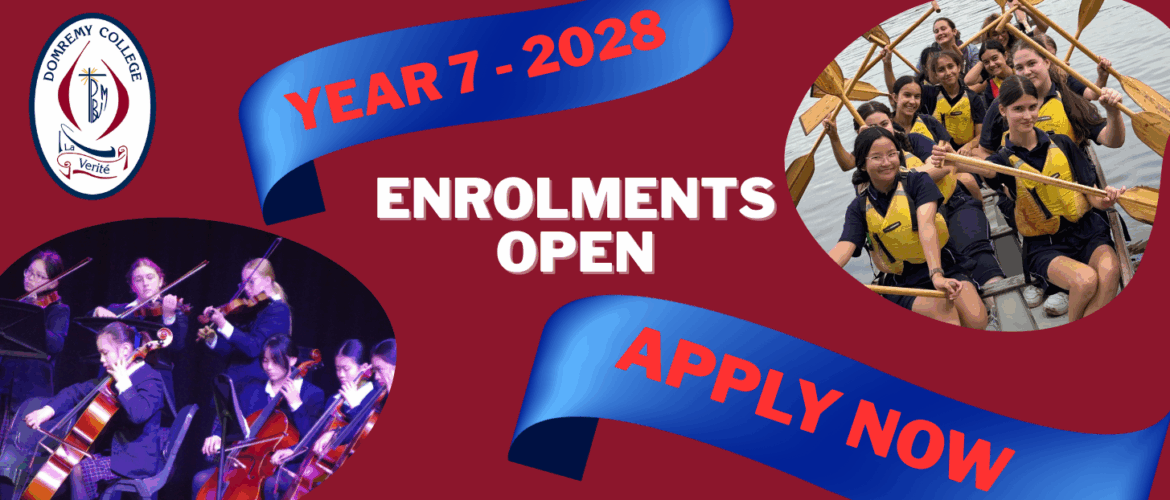 Applications for Enrolment for Year 7 2028 are now open