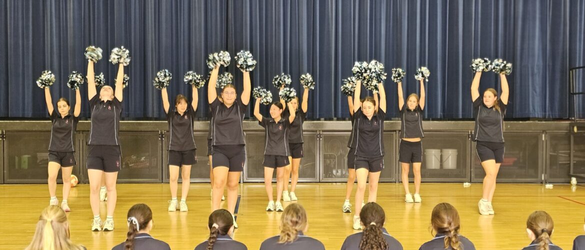 Year 9 Cheerleading end of term performance