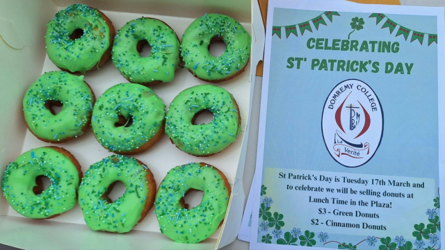 St Patrick’s Day at Domremy and Mass at at St Mary’s Cathedral