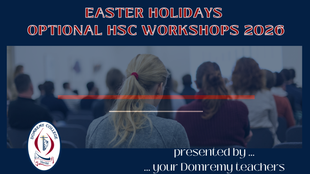 Easter Holidays – Optional HSC Workshops 2026