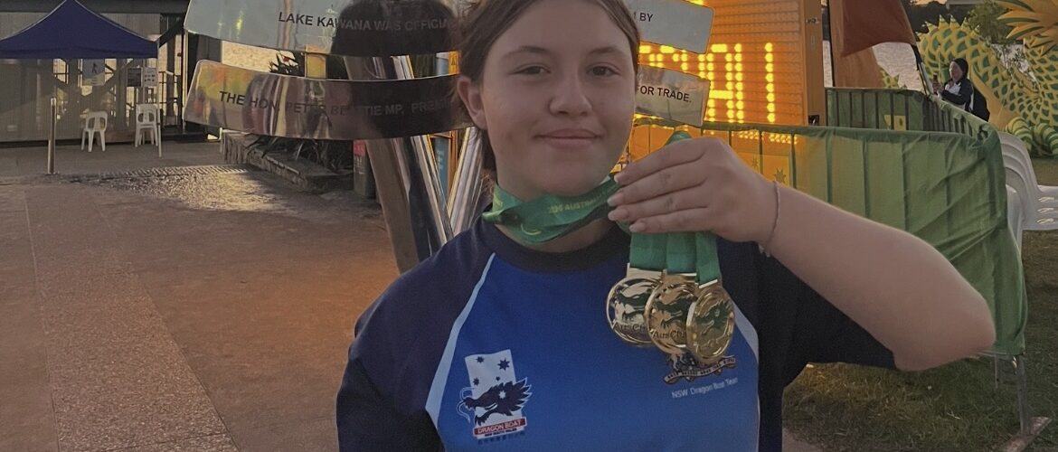 Gold, Silver and Bronze for Eliana at Dragon Boat Championships