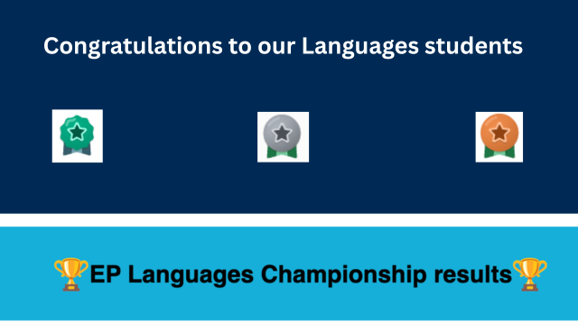 Top results by our Languages students