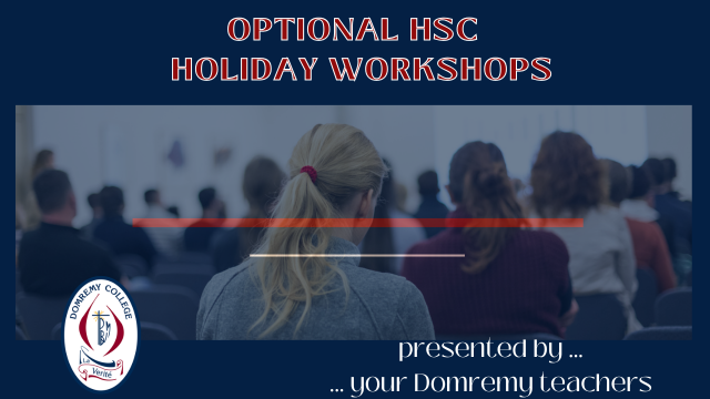Optional HSC Holiday Workshops