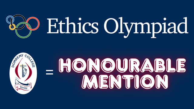 Critical Thinking in Action: Domremy Shines at the Senior Ethics Olympiad!