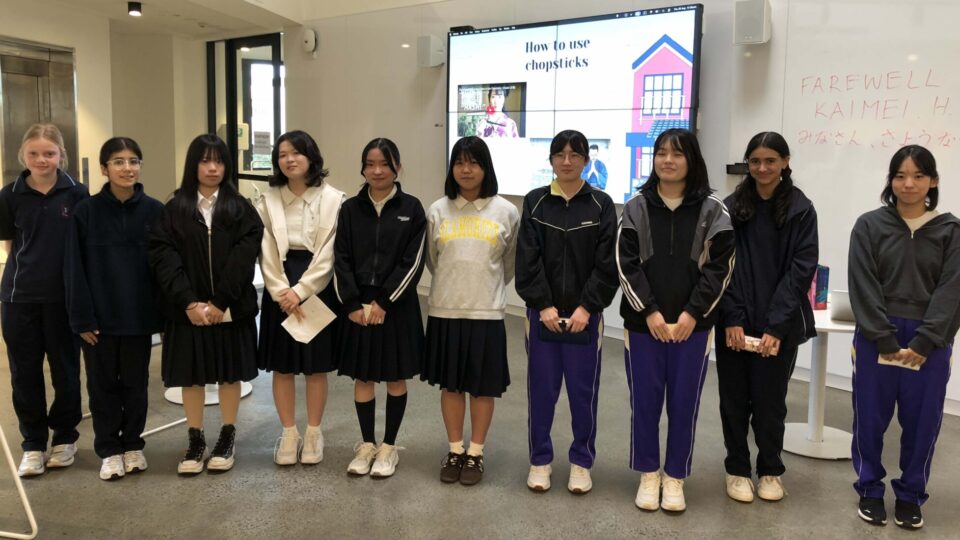 Farewell to our Kaimei High School Osaka visiting students and teachers