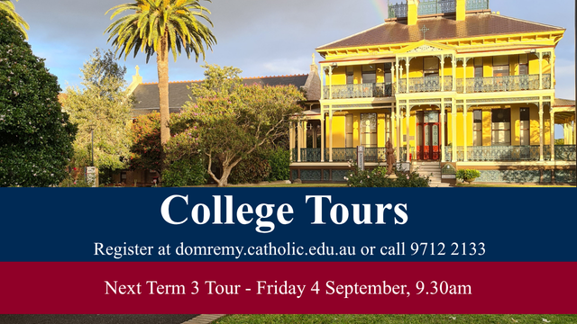 Upcoming College Tour – Friday 4 September, 9.30am