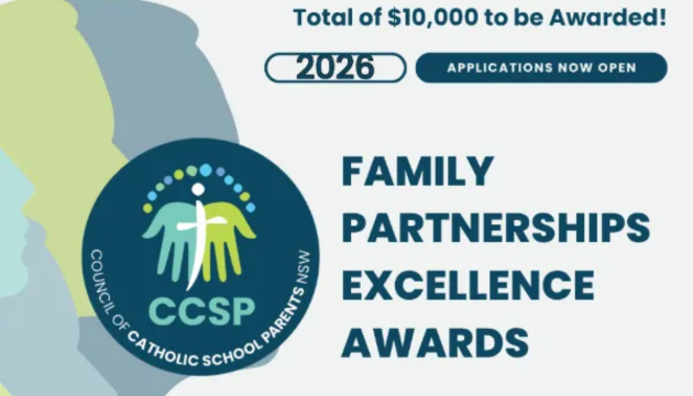 2026 Council of Catholic School Parents – Family Partnership Excellence Awards: Apply Now!
