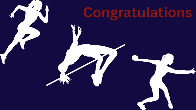 Congratulations to our athletes