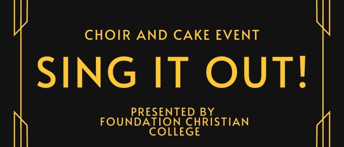Choir and Cake Event &#8211; 13 September &#8211; SING IT OUT!!