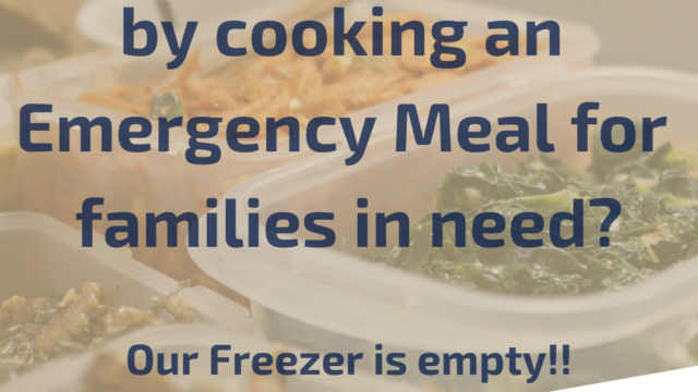 THANK YOU TO THOSE WHO &#8230;.  cooked a meal for a family in need!