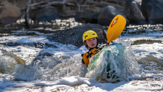 Kayaking in Outdoor Ed