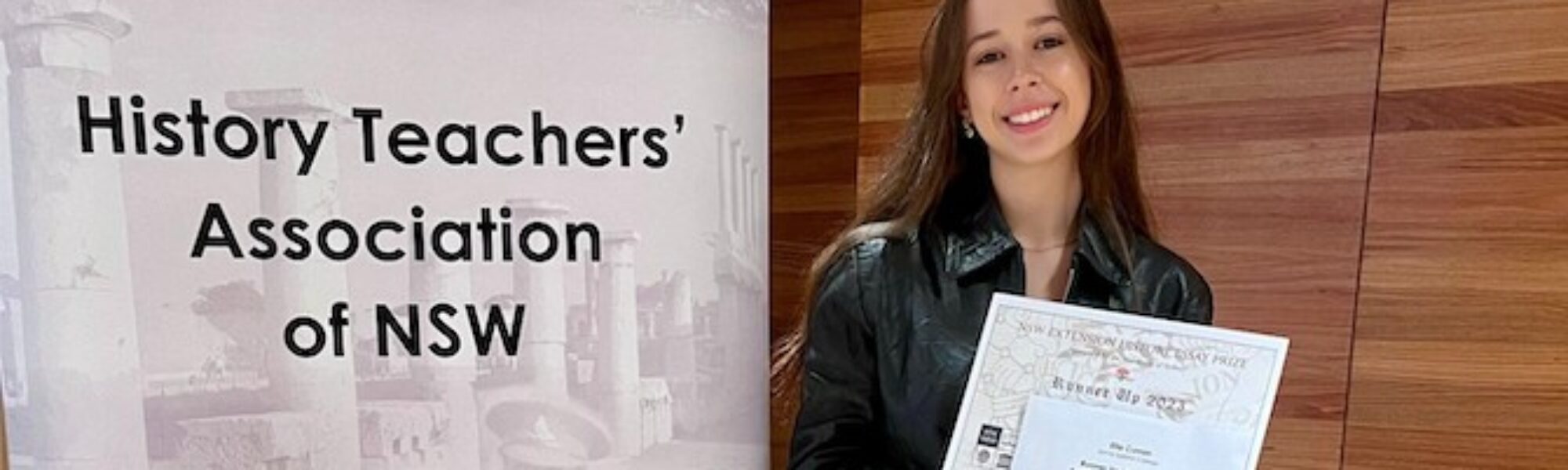 Celebrating Student History Extension Success HSC Prize