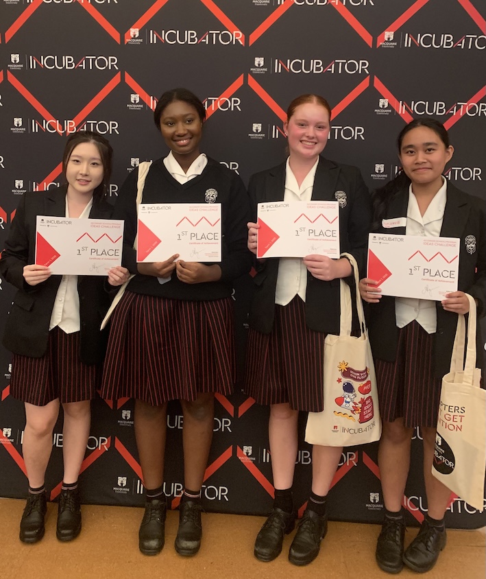 Santa Sabina students triumph at Macquarie University&#8217;s Startup Pitch Night