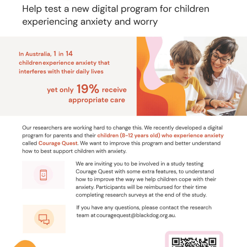 Courage Quest Plus – Clinic Flyers_Page_2 Research opportunity with The Black Dog Institute