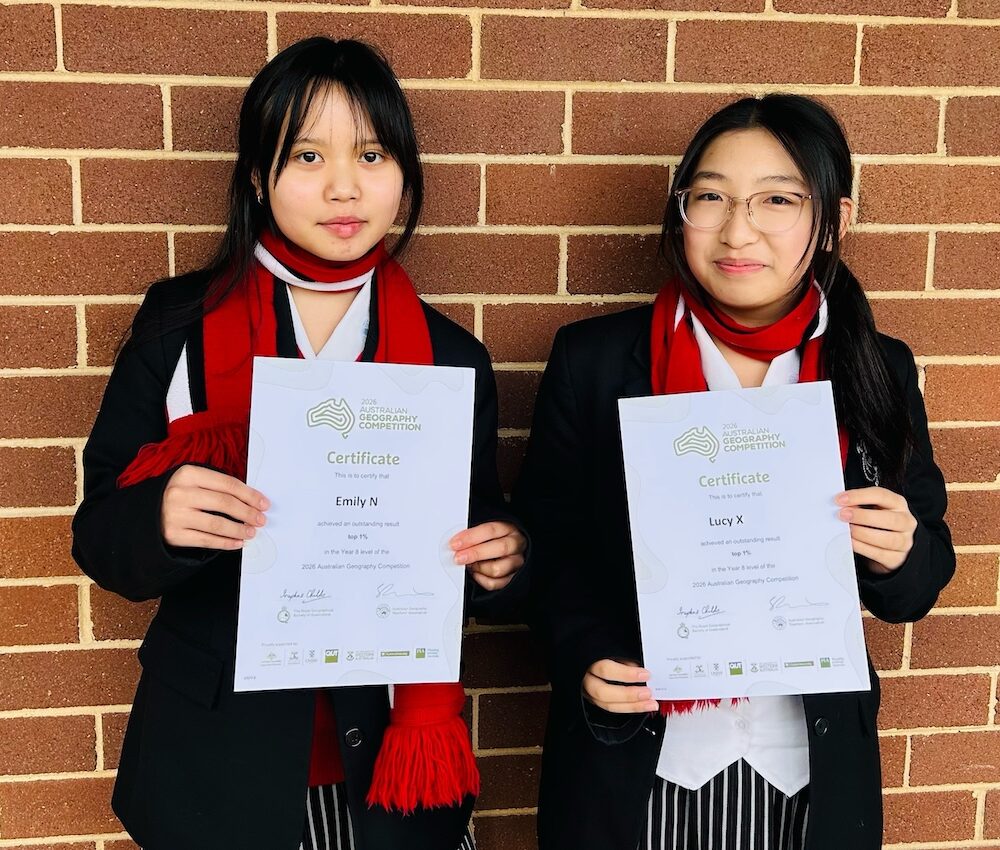 Top 1% in the Australian Geography Competition