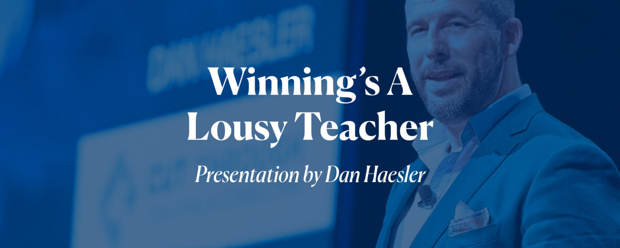 You&#8217;re invited: &#8216;Winning&#8217;s a Lousy Teacher&#8217; Presentation