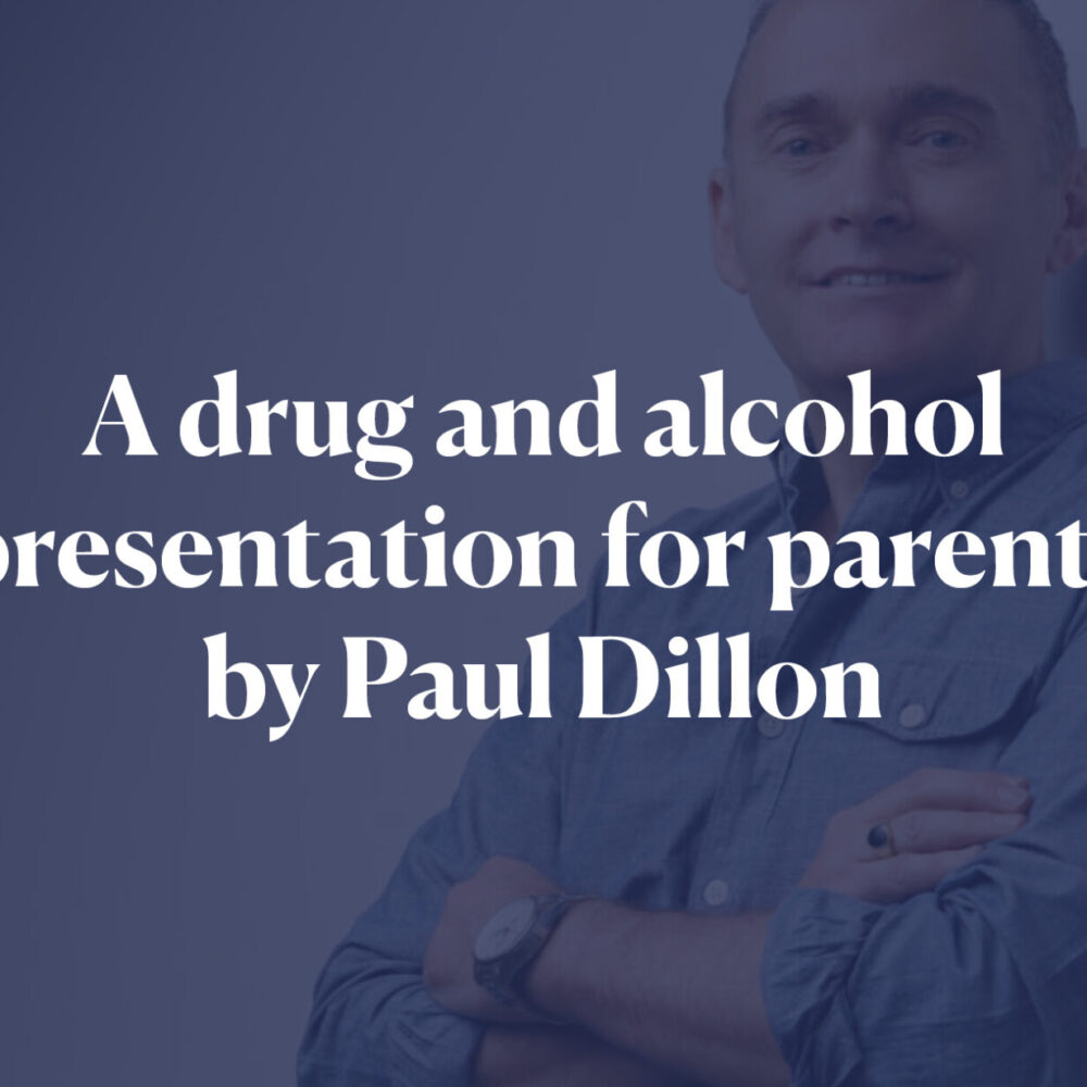 Paul Dillon: Drug and alcohol presentation