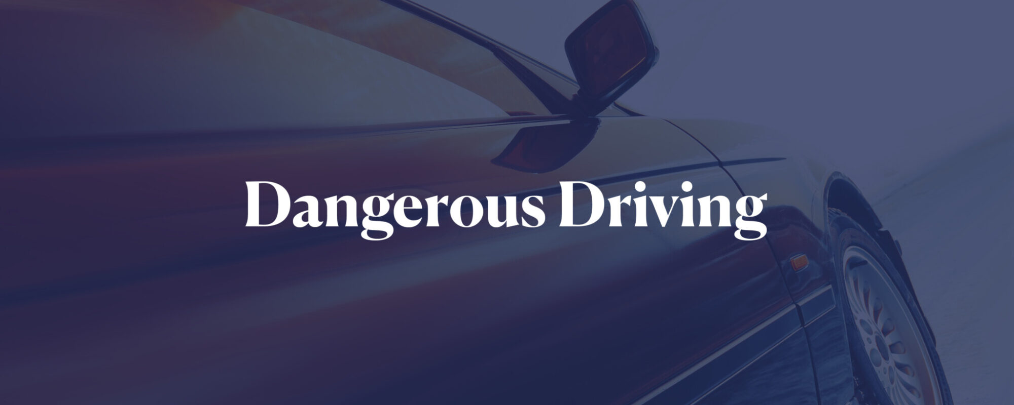 Reports of dangerous driving near the College