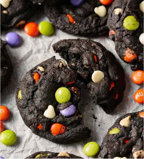 Double Chocolate Halloween Cookies