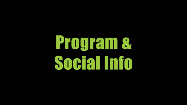 The Final Program &amp; Social Information