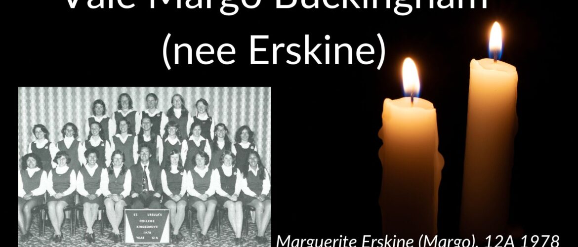 Vale Marguerite (Margo) Buckingham (nee Erskine)