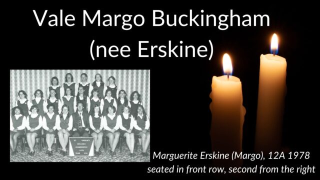 Vale Marguerite (Margo) Buckingham (nee Erskine)